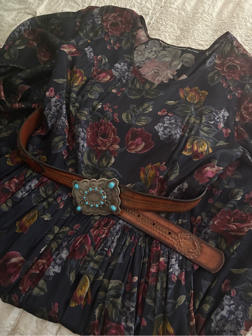 Black Rose Floral Dress Gorgeous!!